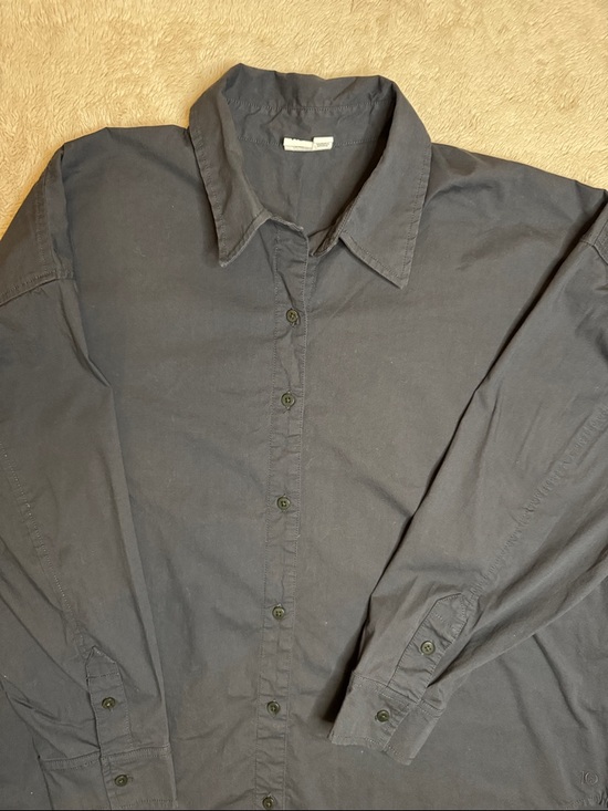 Tentree Women’s EcoStretch Cotton Oversized Shirt sz XL - Picture 5 of 12